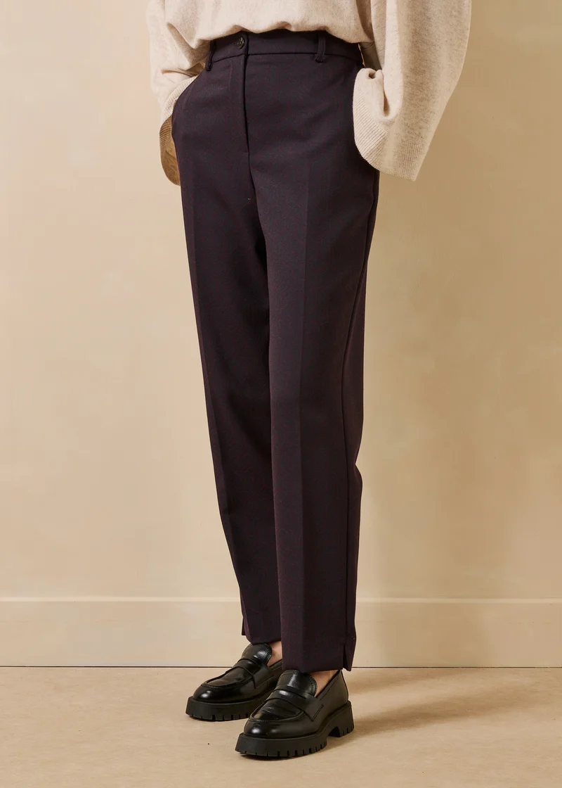 Pantalon aubergine et bleu marine - Billy
