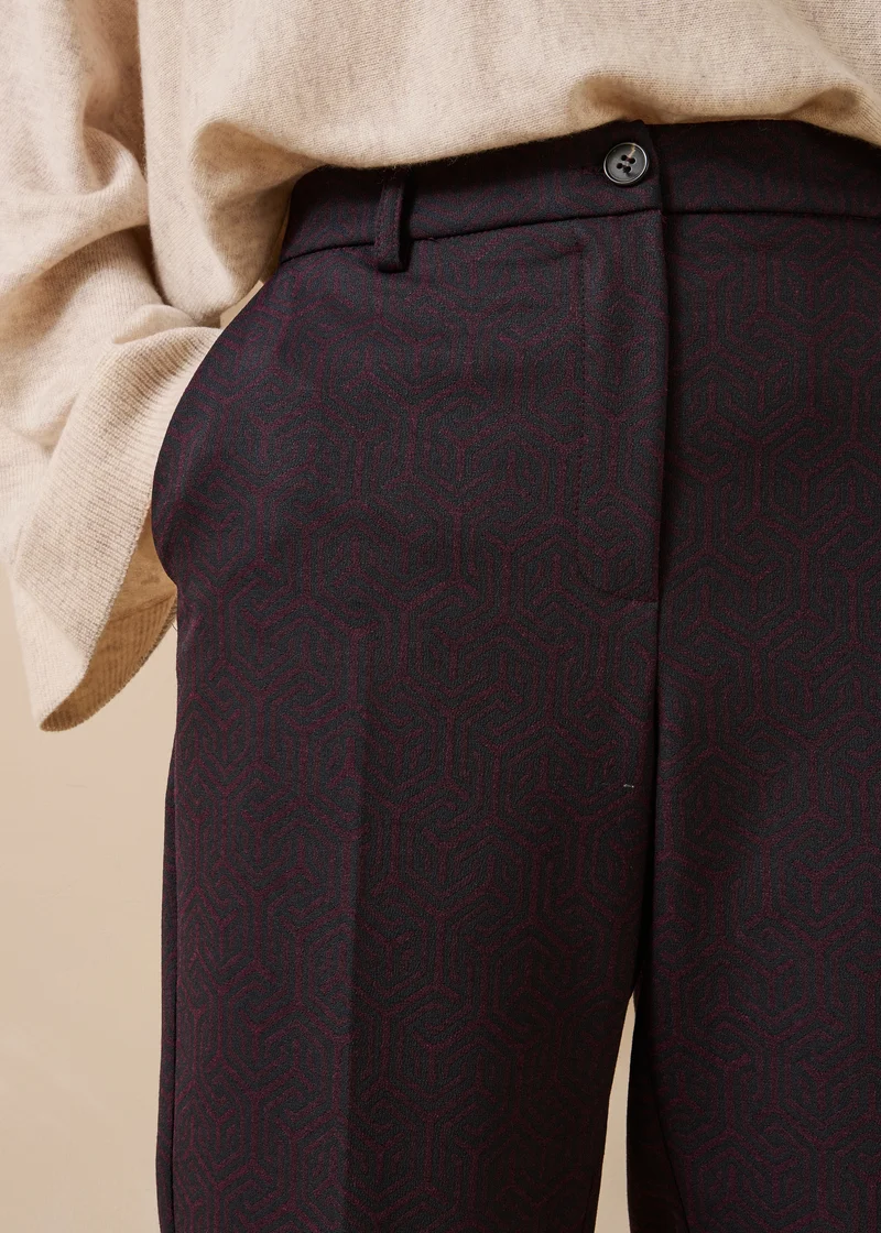Pantalon aubergine et bleu marine - Billy