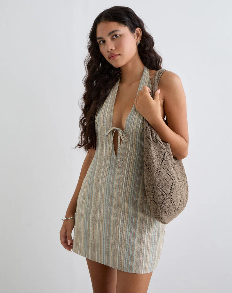 Sac en crochet Fika en marron