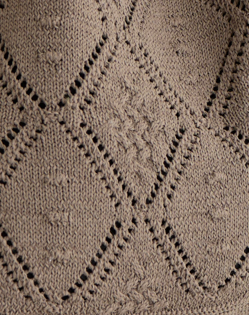 Sac en crochet Fika en marron