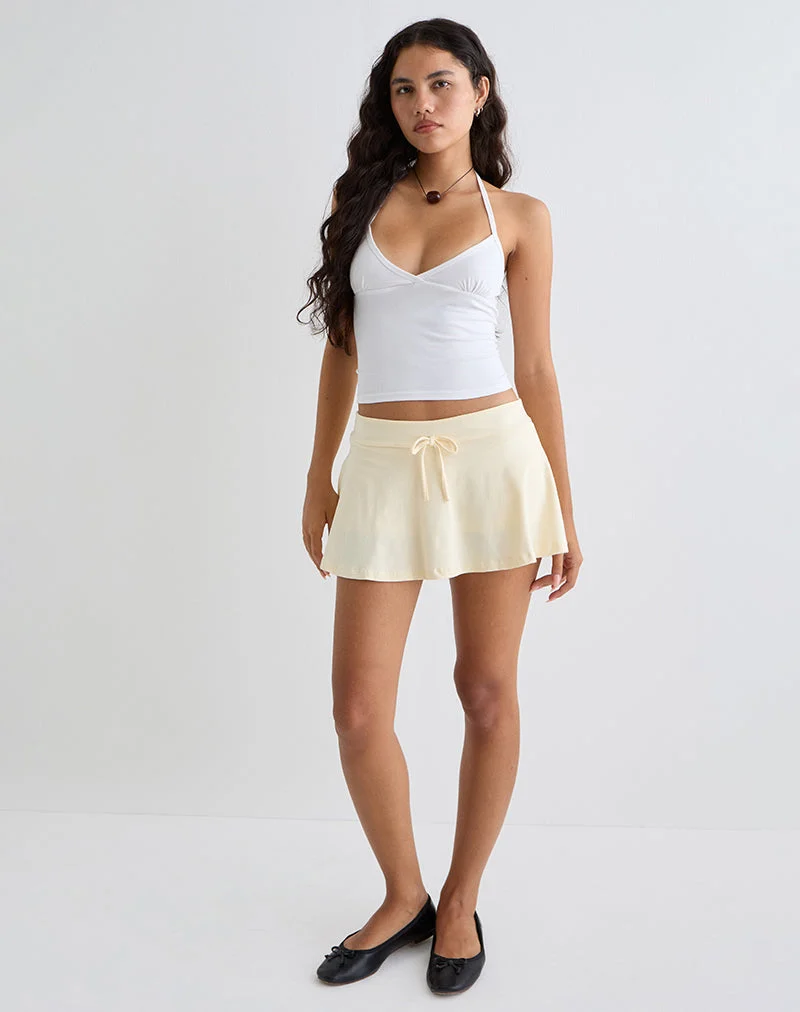 Jupe-short Saeko Micro en Buttermilk