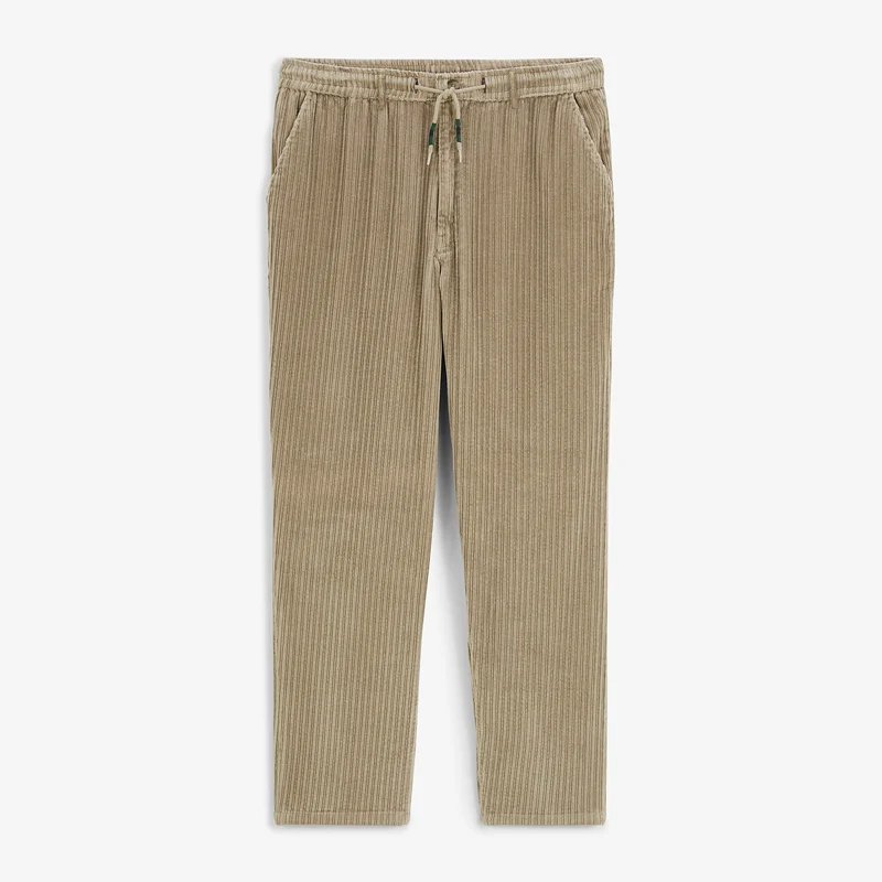 Pantalon velours côtelé stretch beige 557