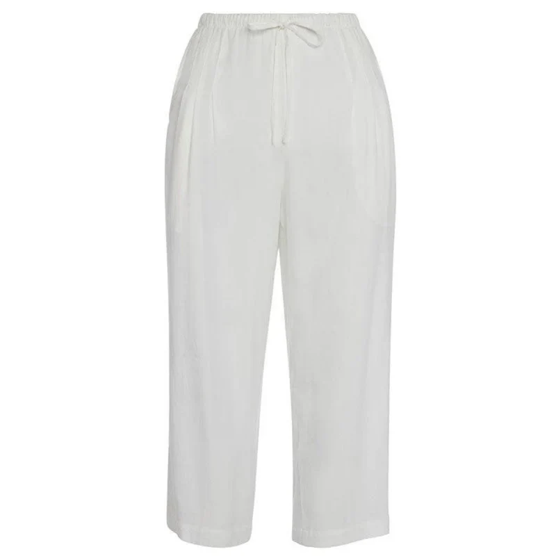 Pantalon de plage uni - Blanc