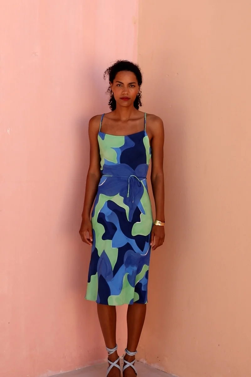 Robe Fatale en soie L'Envol Moorea