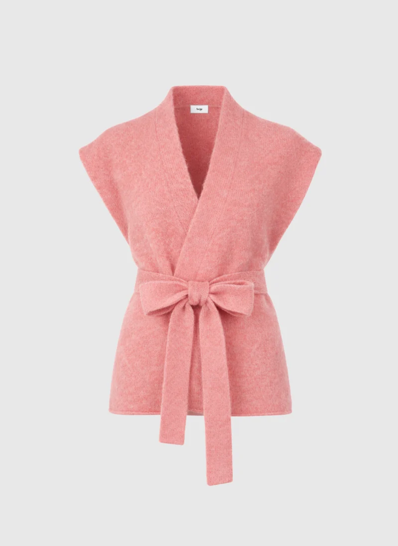 GILET LOUNINI rose