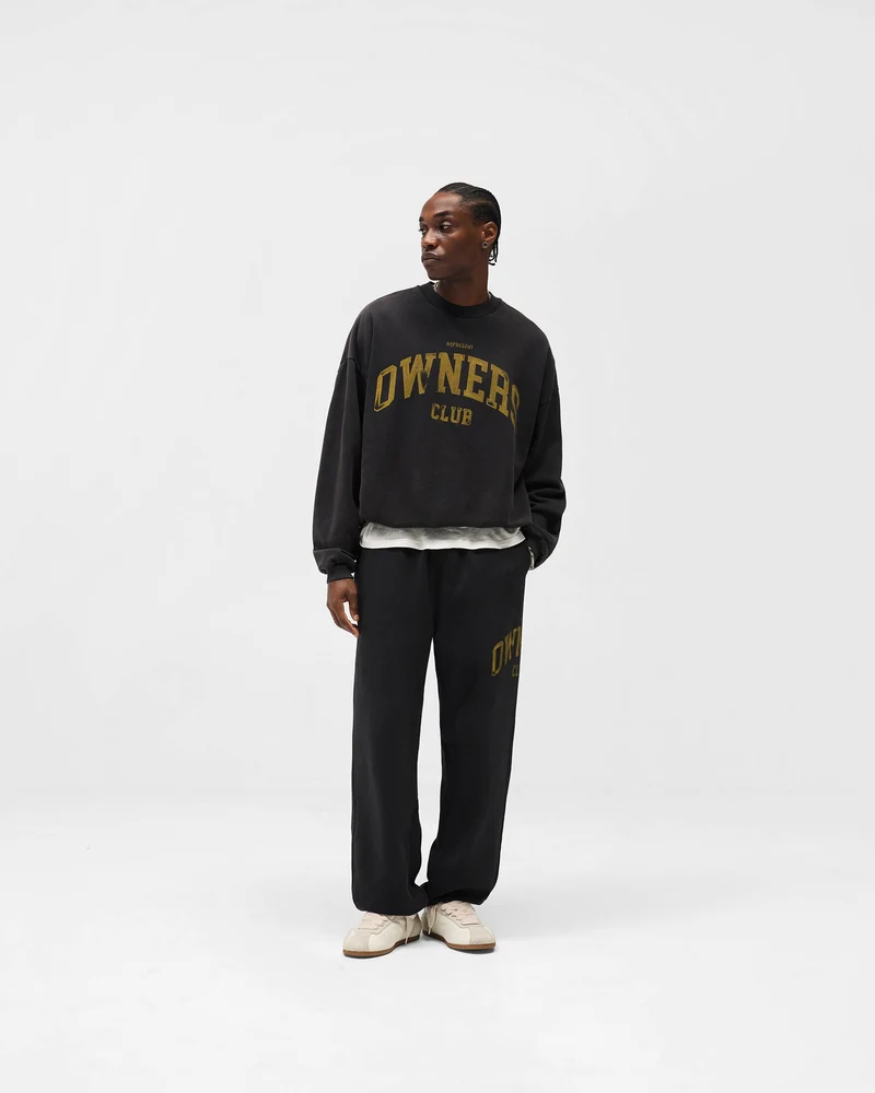 Represent Owners Club Sweater - Faded Black
