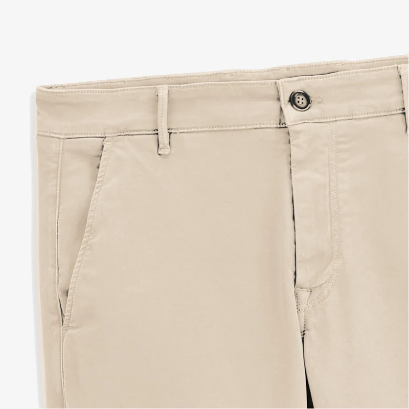Pantalon coupe confort coton stretch beige 702