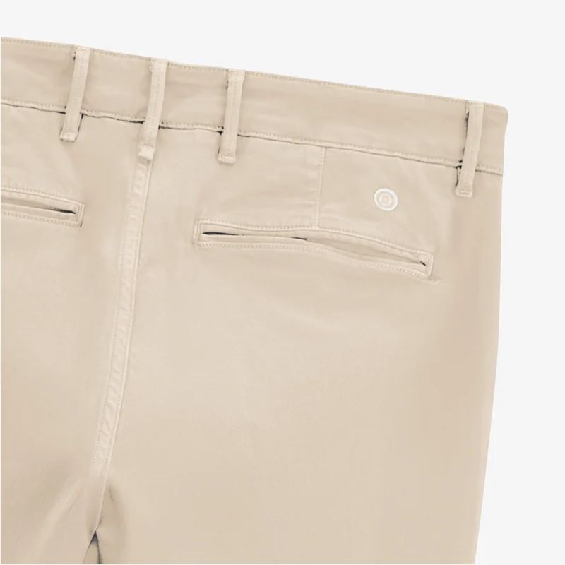 Pantalon coupe confort coton stretch beige 702