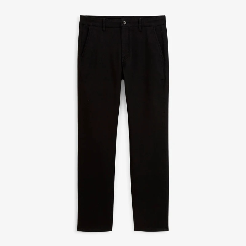 Pantalon coupe confort coton stretch noir 702