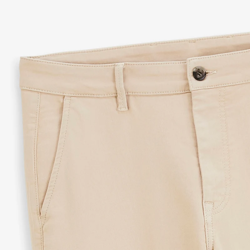 Pantalon coupe confort coton stretch beige 702