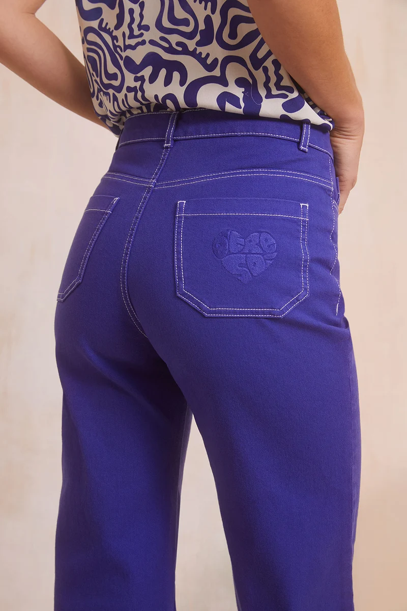 Pantalon Idéaliste Violet Royal