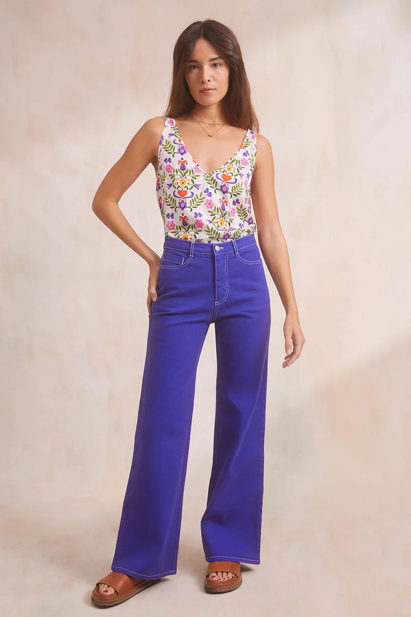 Pantalon Idéaliste Violet Royal