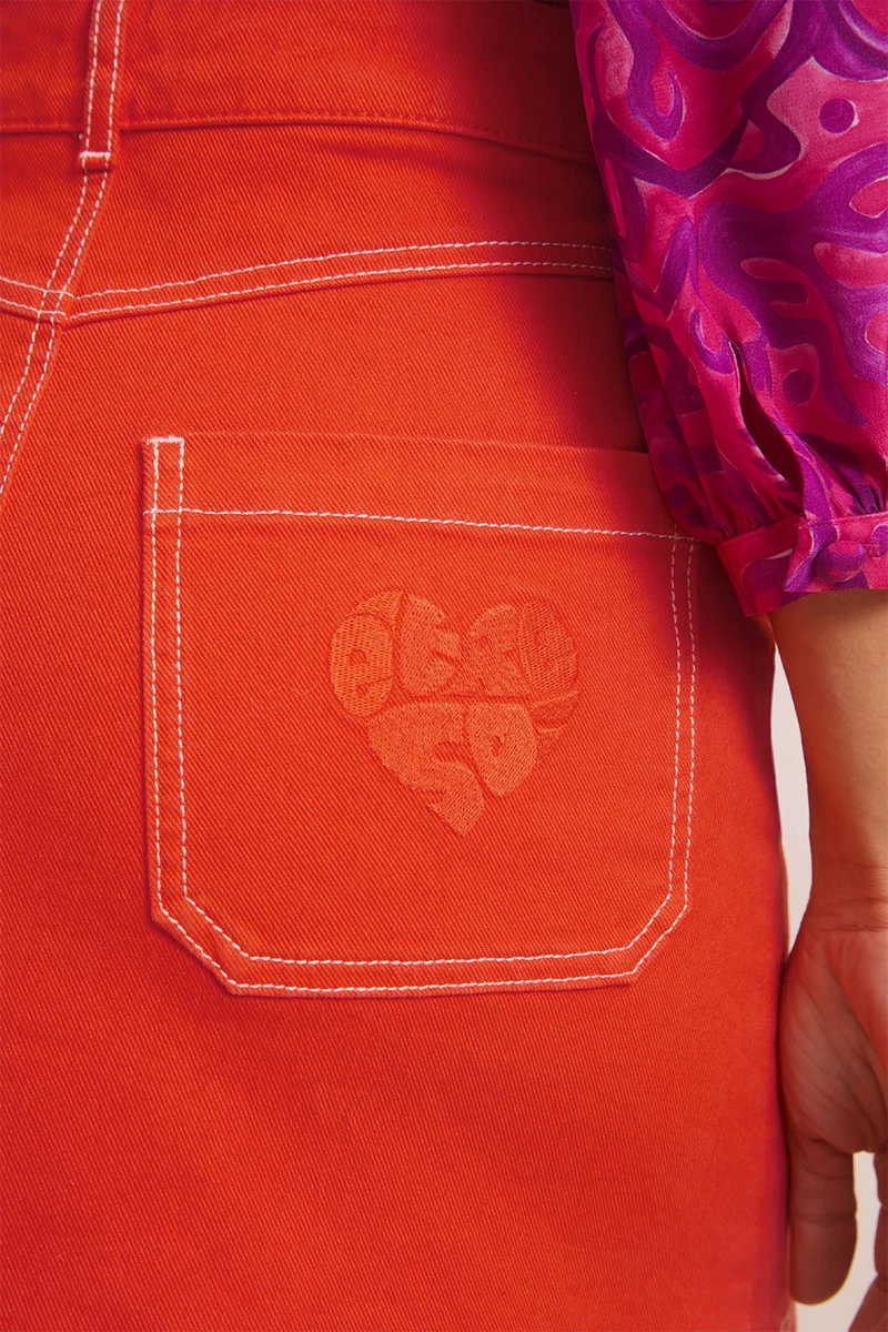 Jupe Circé Orange Passion