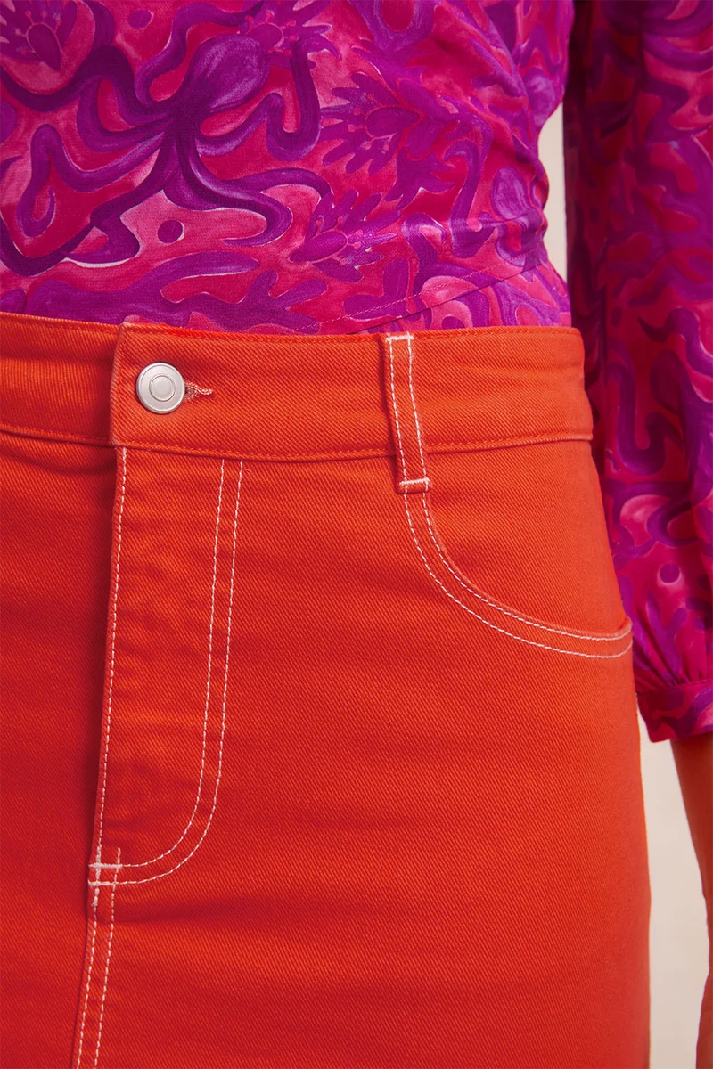 Jupe Circé Orange Passion