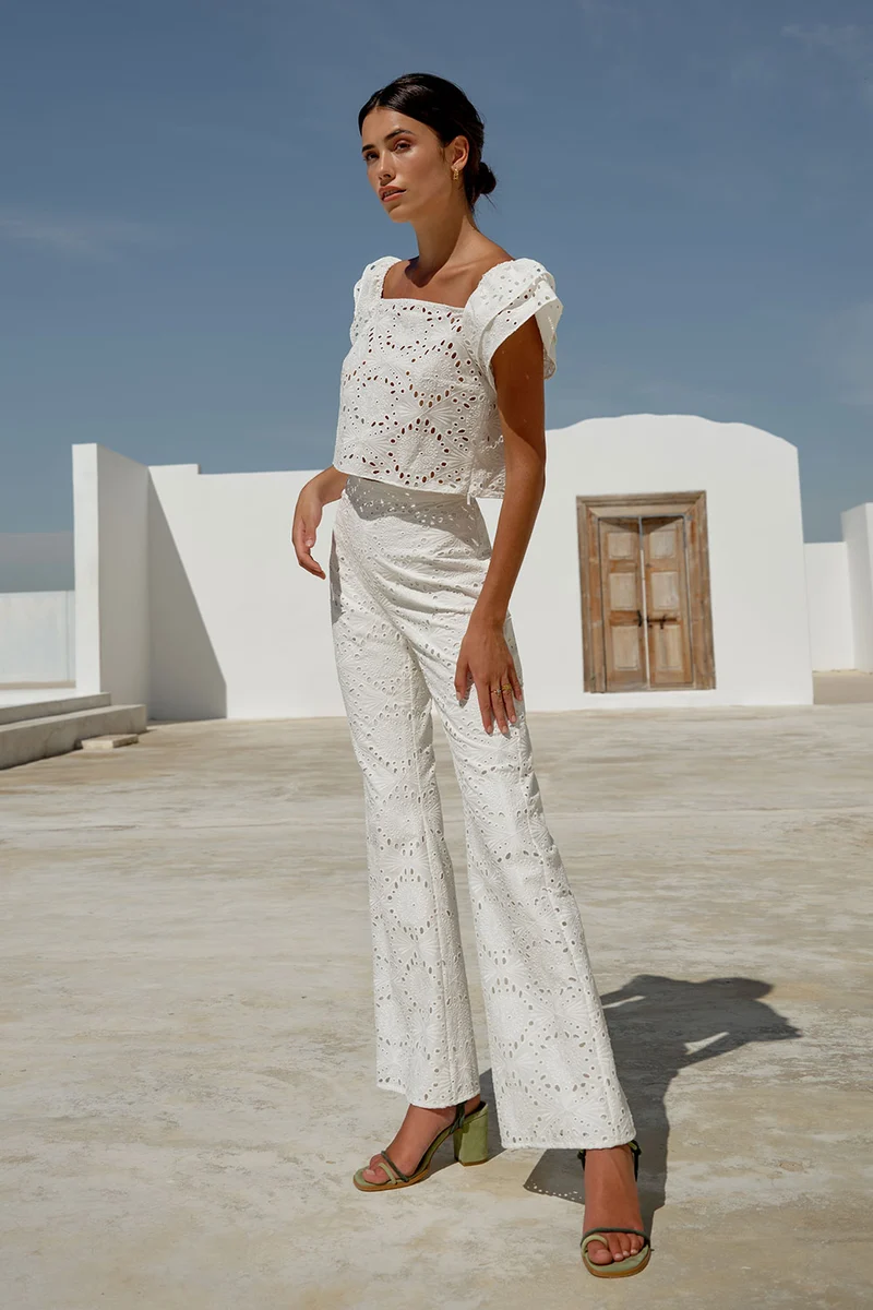 Pantalon Agapi Blanc