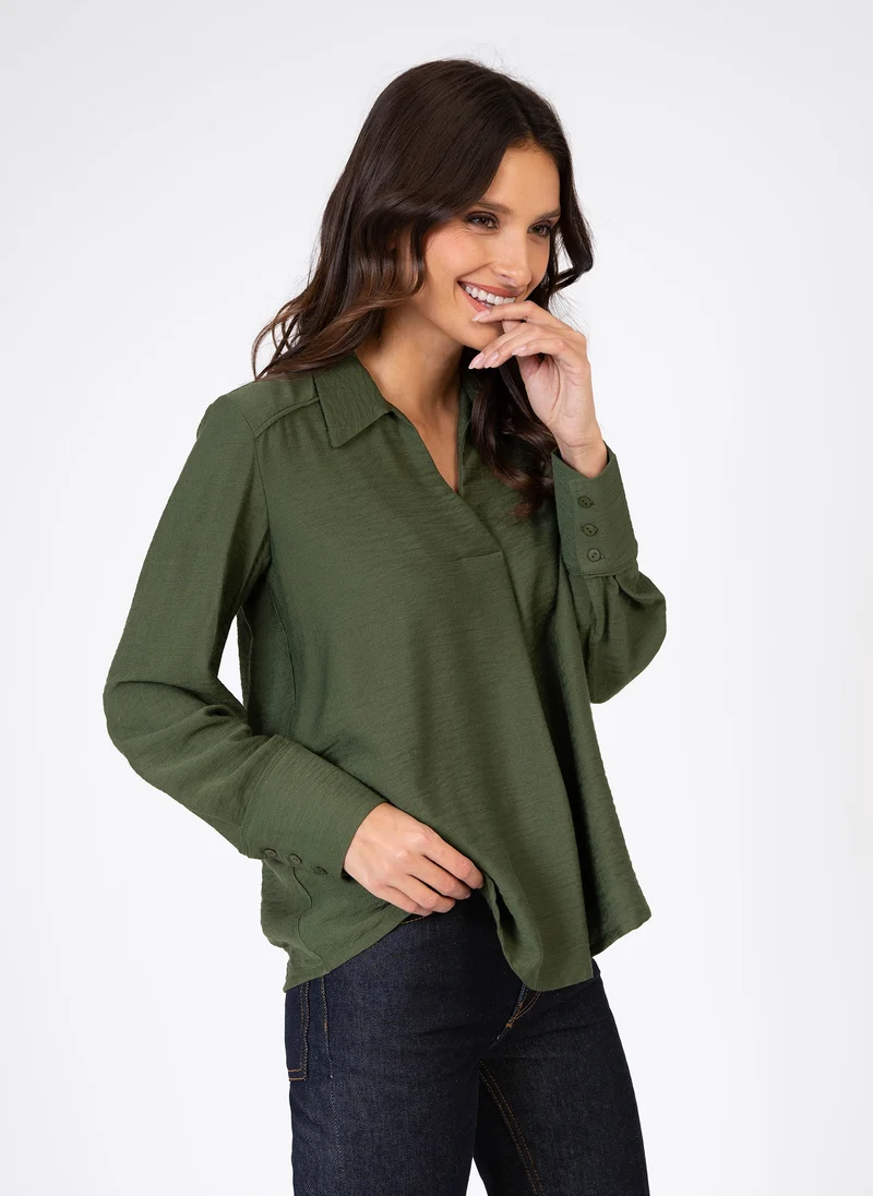 BLOUSE KATHYS militaire