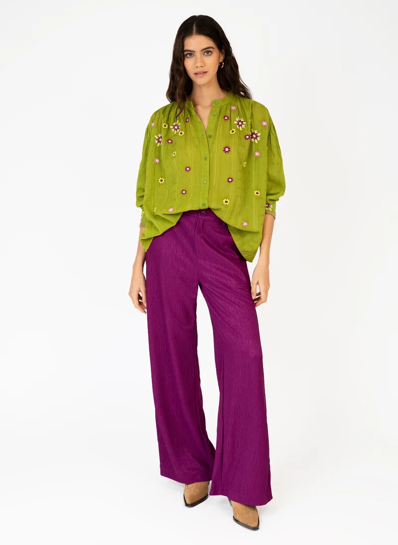 PANTALON PONTA violine