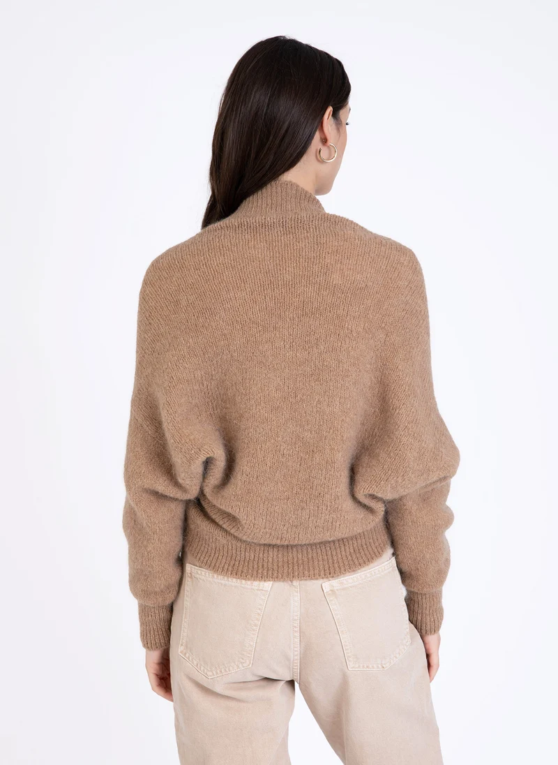 CARDIGAN LEBOLERO camel