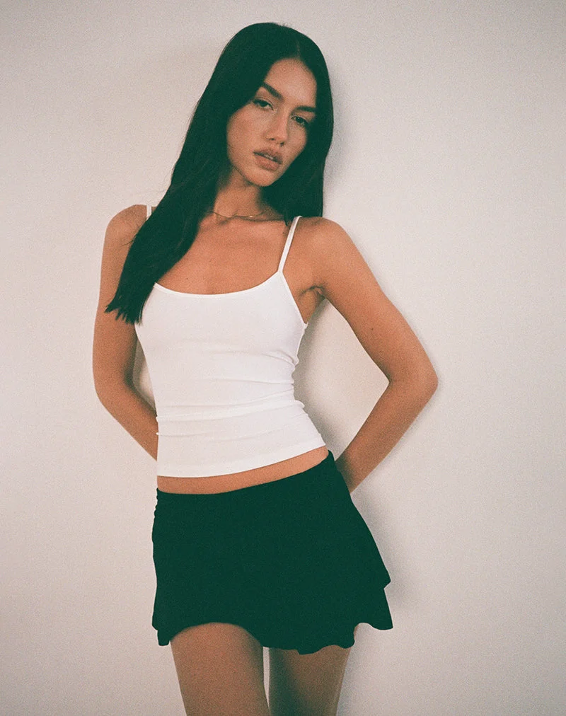 Jupe-short Saeko Micro en noir