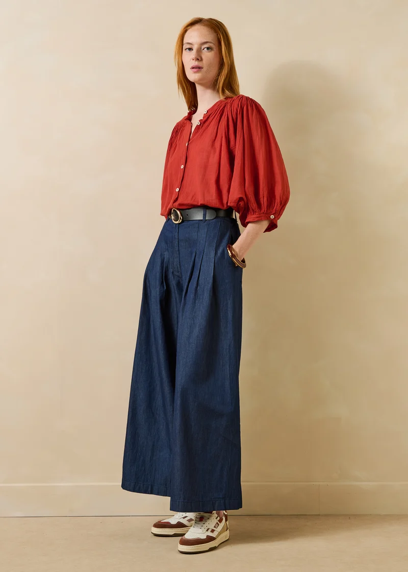 Pantalon bleu brut - Flaque
