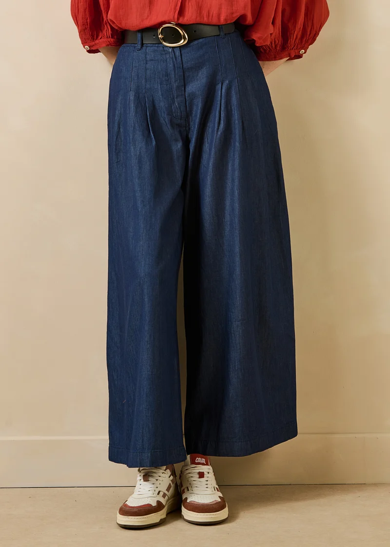 Pantalon bleu brut - Flaque
