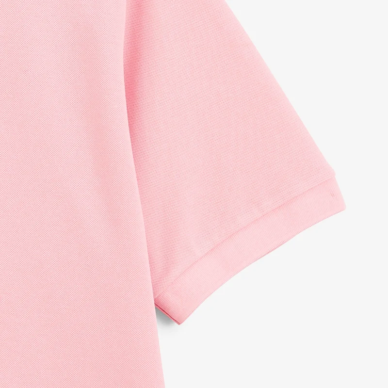Polo piqué manches courtes 100% coton rose Lucas