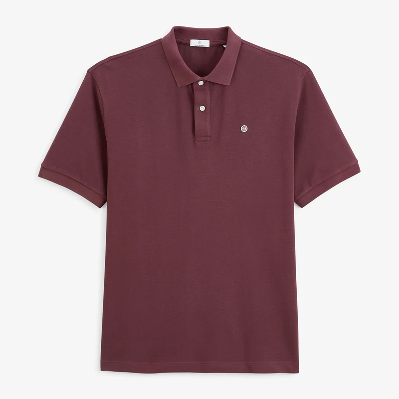 Polo piqué manches courtes 100% coton rouge Lucas