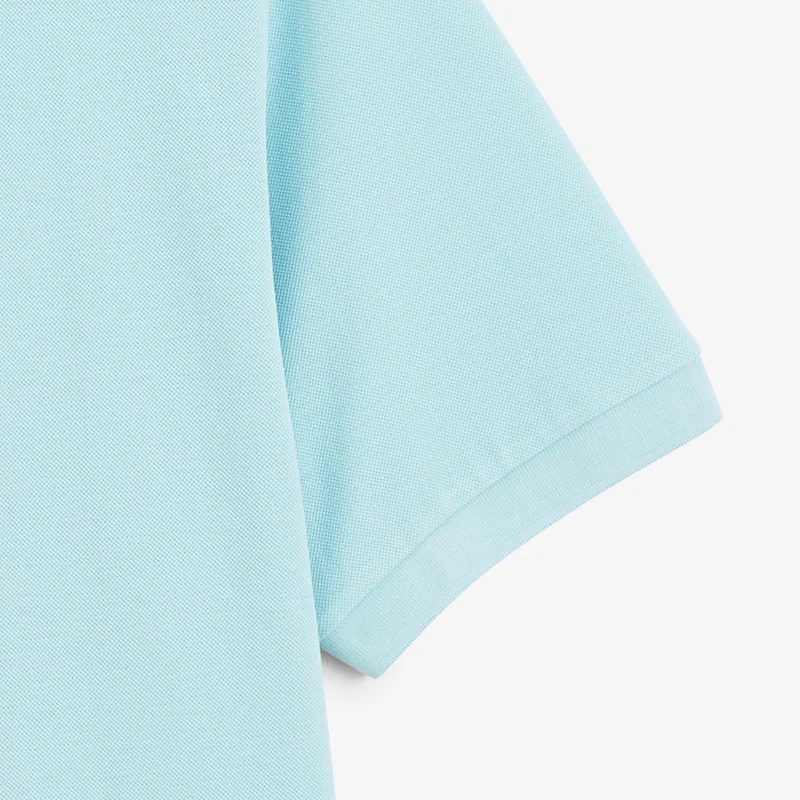 Polo piqué manches courtes 100% coton bleu Lucas