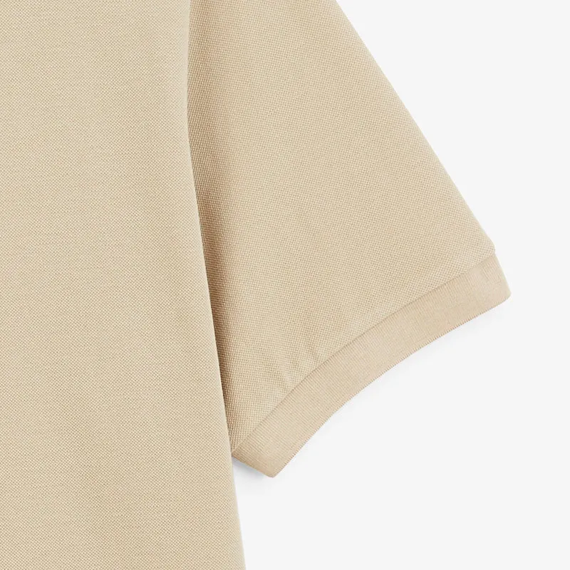 Polo piqué manches courtes 100% coton beige Lucas