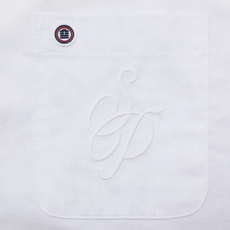 Chemise manches longues 100% coton blanche Section Paloise