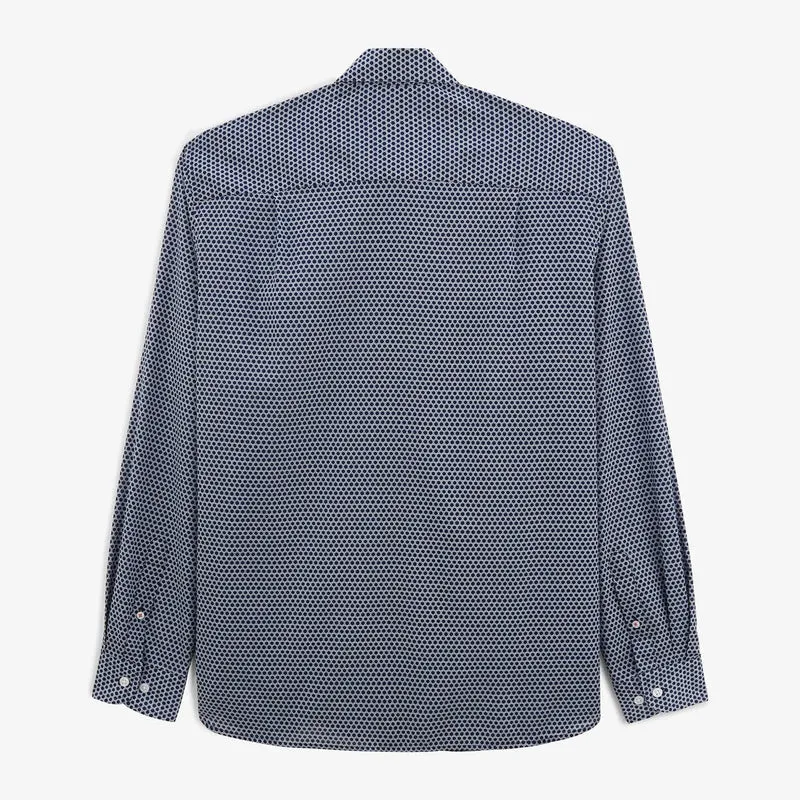 Chemise Charles alvéoles dark navy