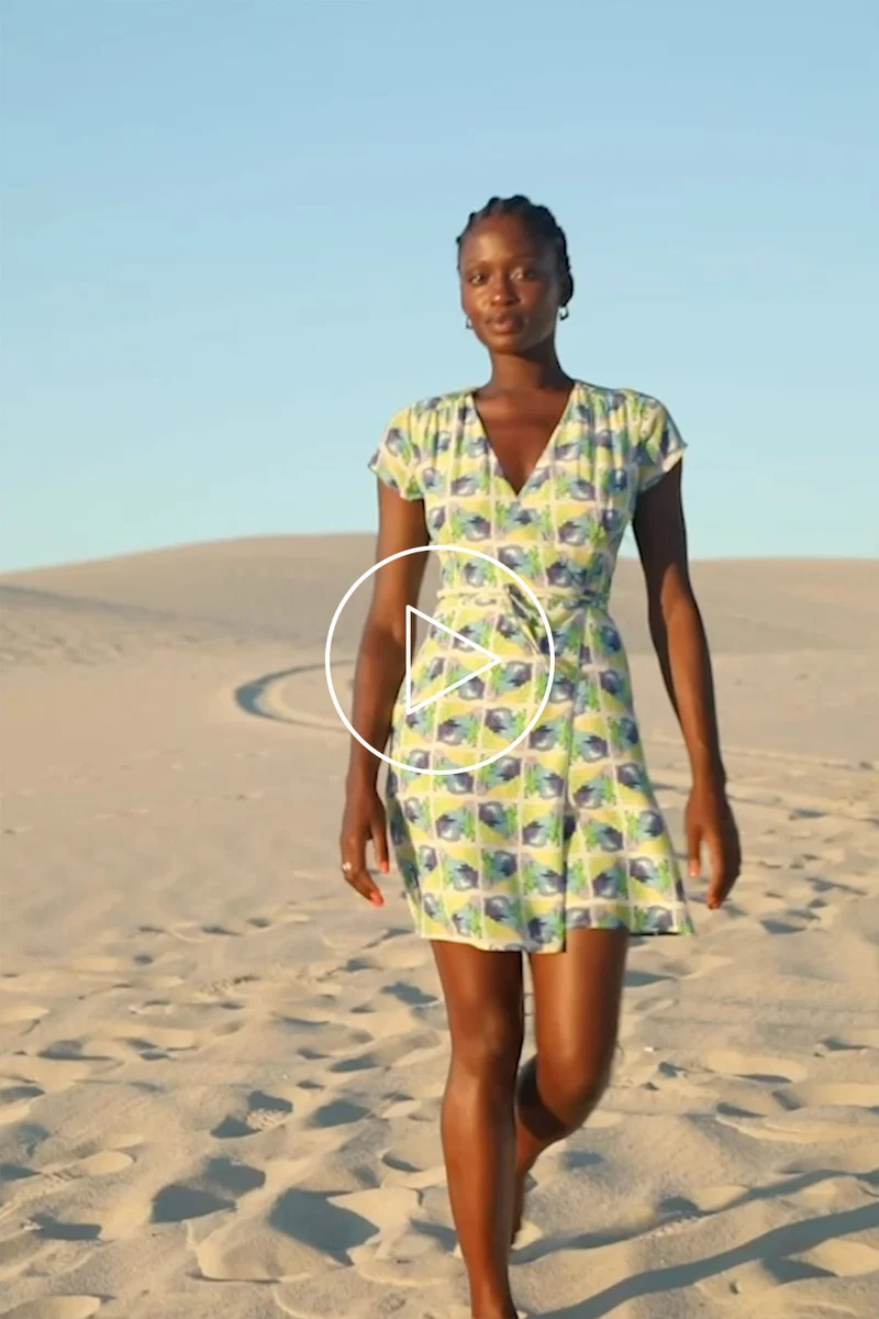 Robe Malicieuse en soie Positano