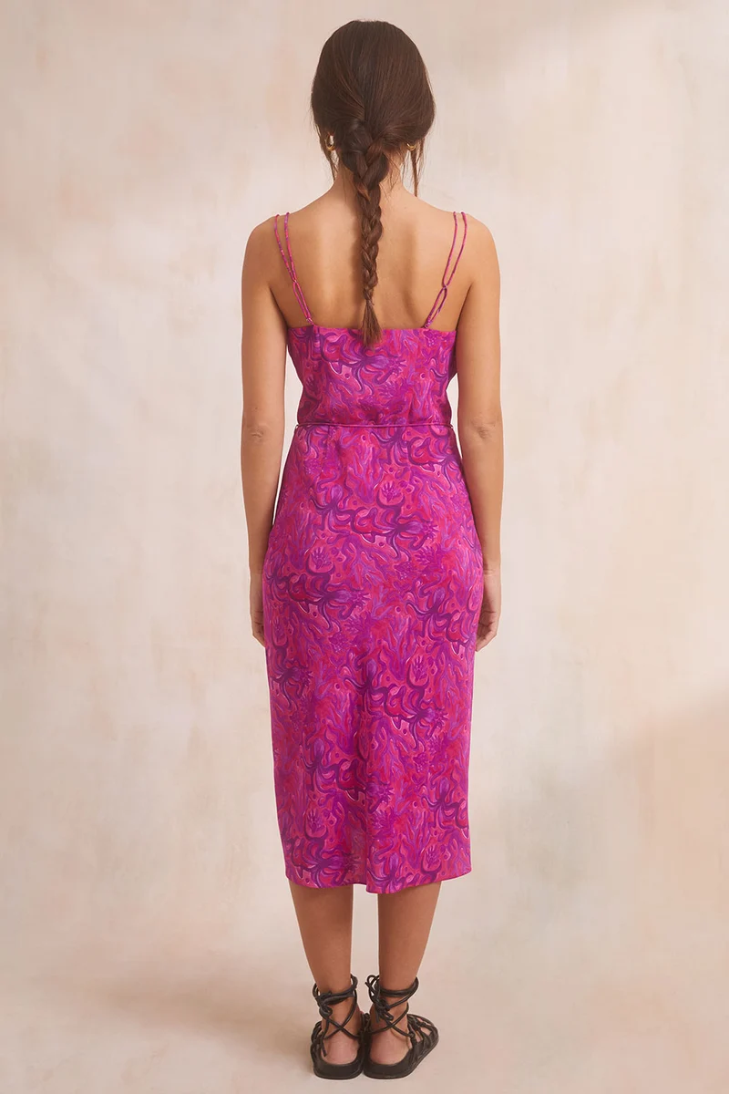 Robe Fatale en soie Polpo