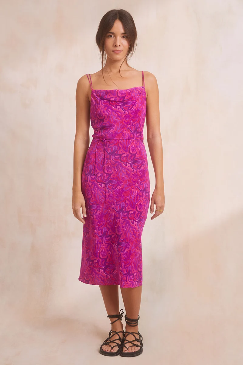 Robe Fatale en soie Polpo