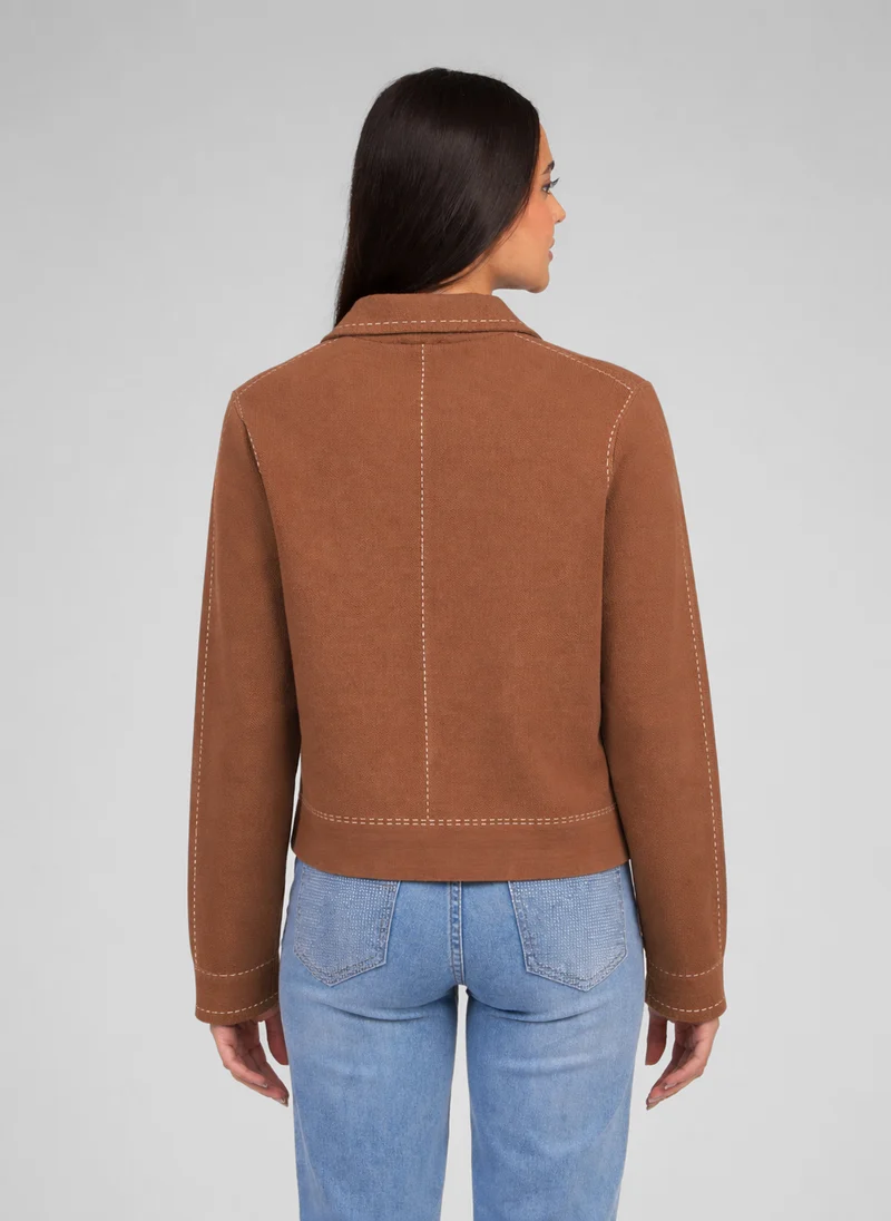 GILET LECLINT marron