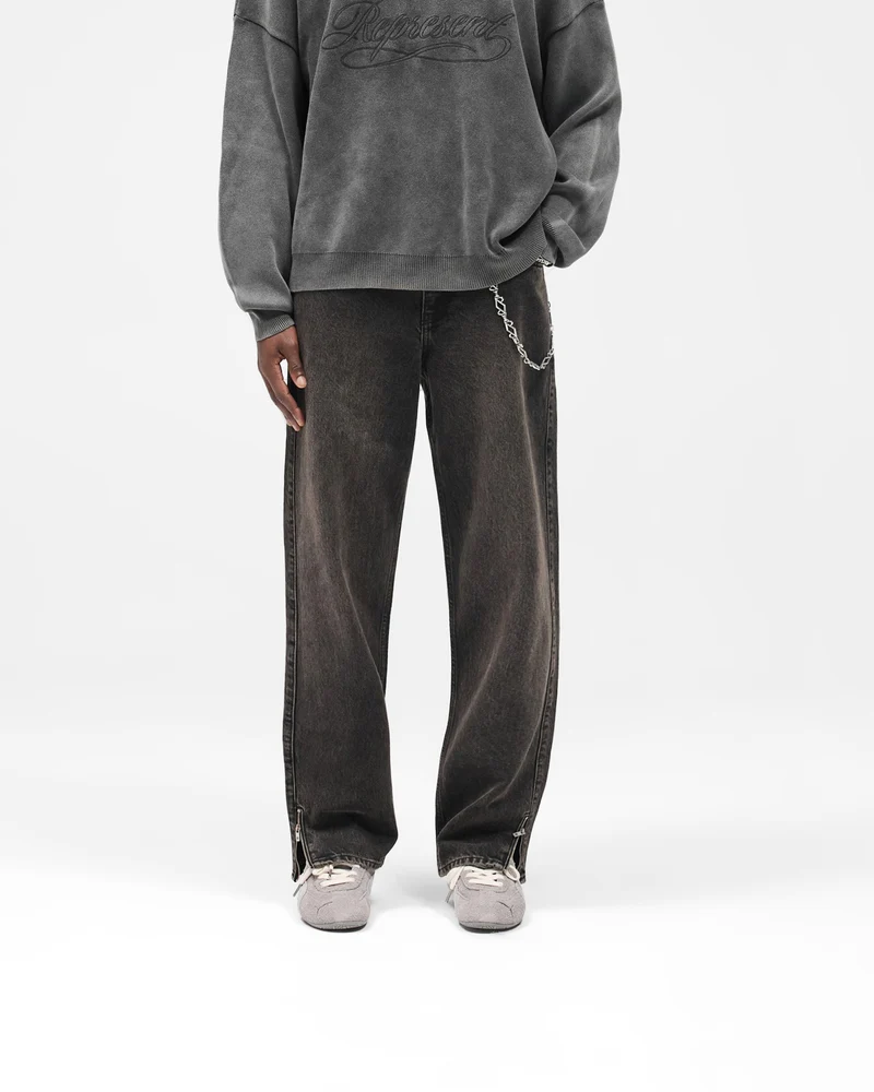 R2S Split Denim - Soot