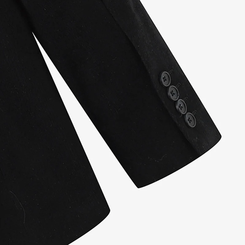 Veste blazer Henri en velours noire