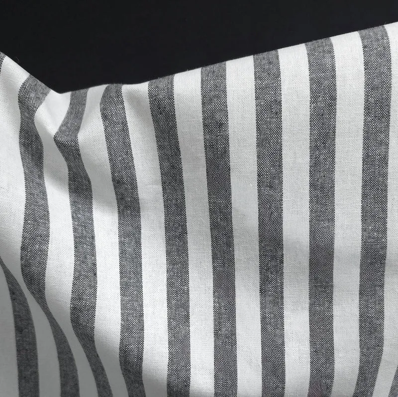 Tissu rayé Essex en lin et coton tissé teint | Robert Kaufman