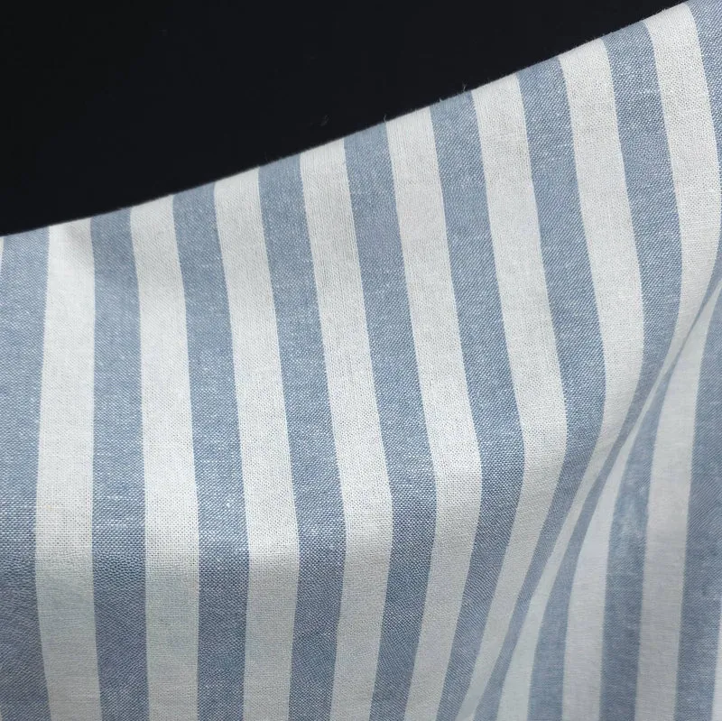 Tissu rayé Essex en lin et coton tissé teint | Robert Kaufman
