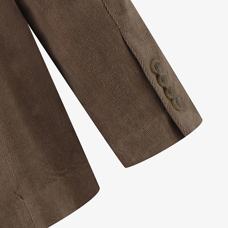 Veste blazer Henri en velours chocolat