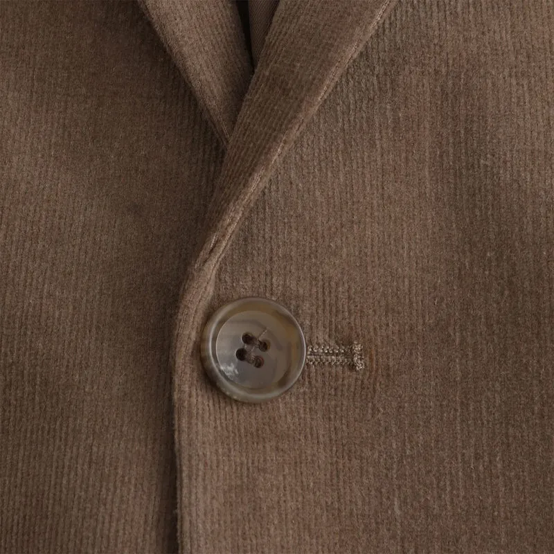 Veste blazer Henri en velours chocolat