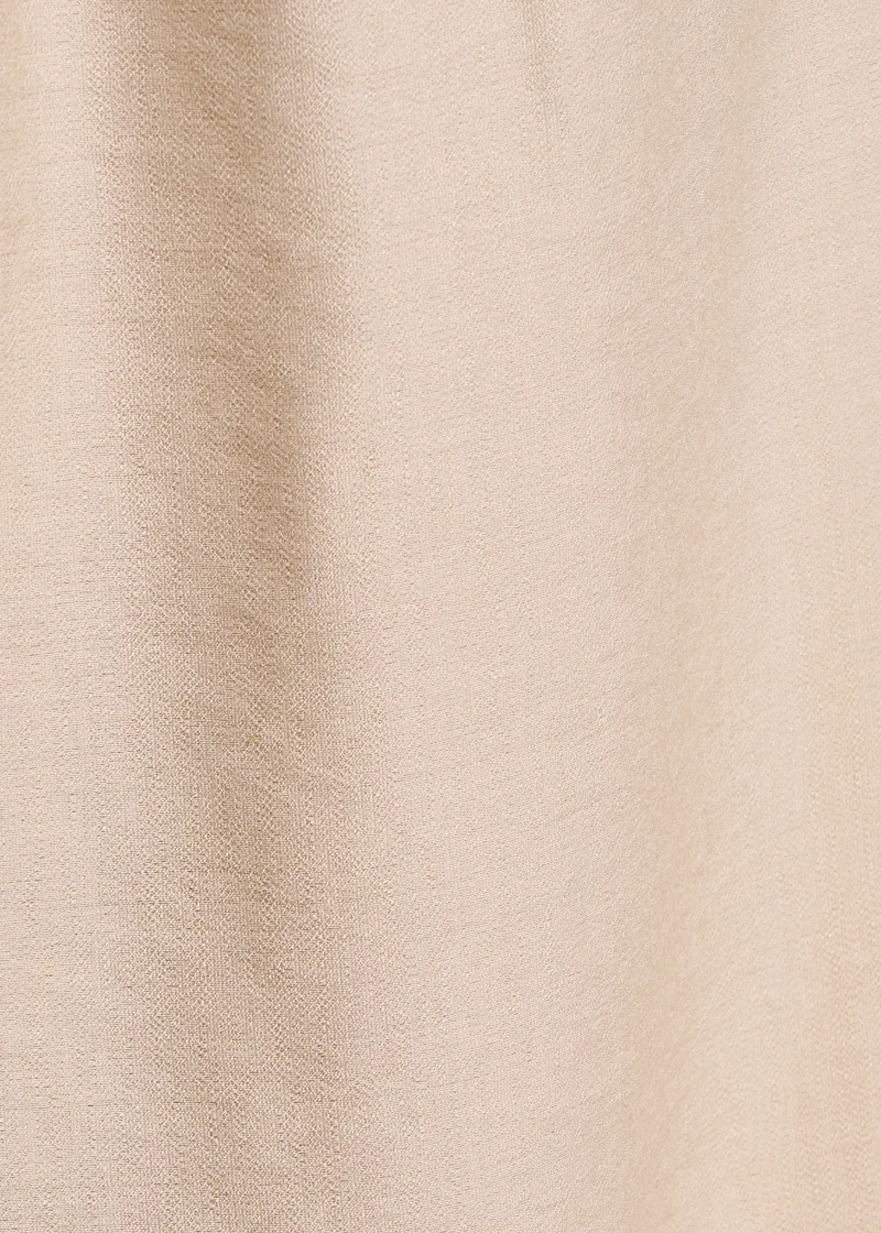 Pantalon beige long taille haute