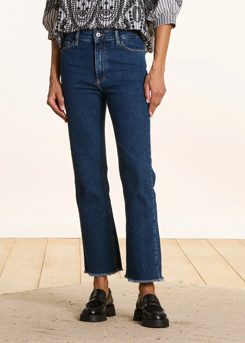 Jean cropped en coton biologique