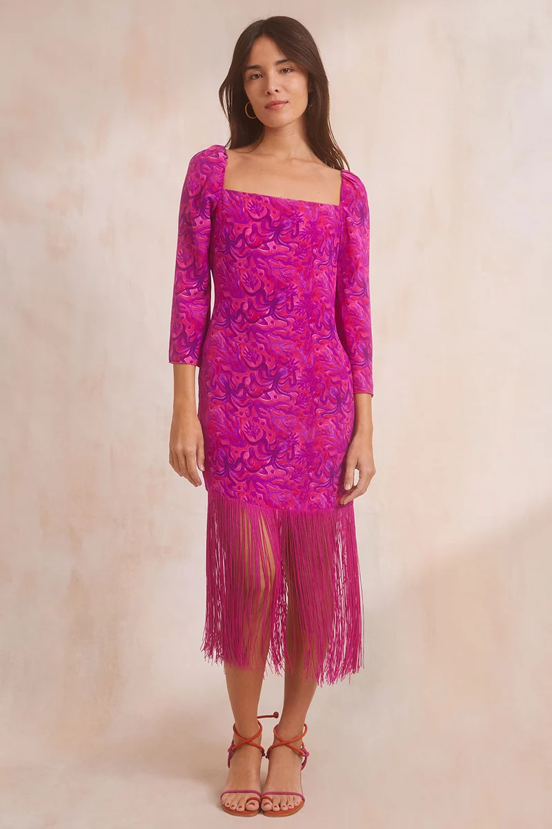 Robe Sérénade en soie Polpo