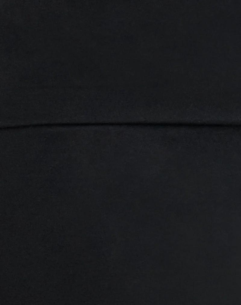 Pantalon capri Wanti en jersey de rayonne, noir