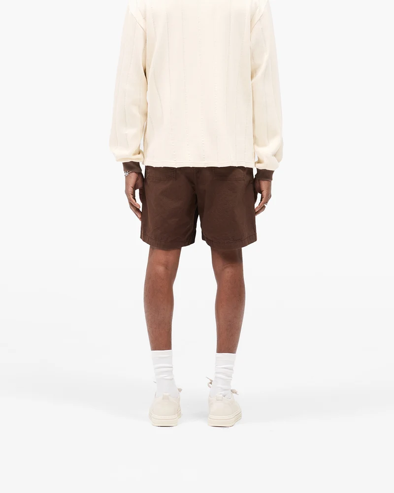 Front Pocket Cargo Short - Tobacco