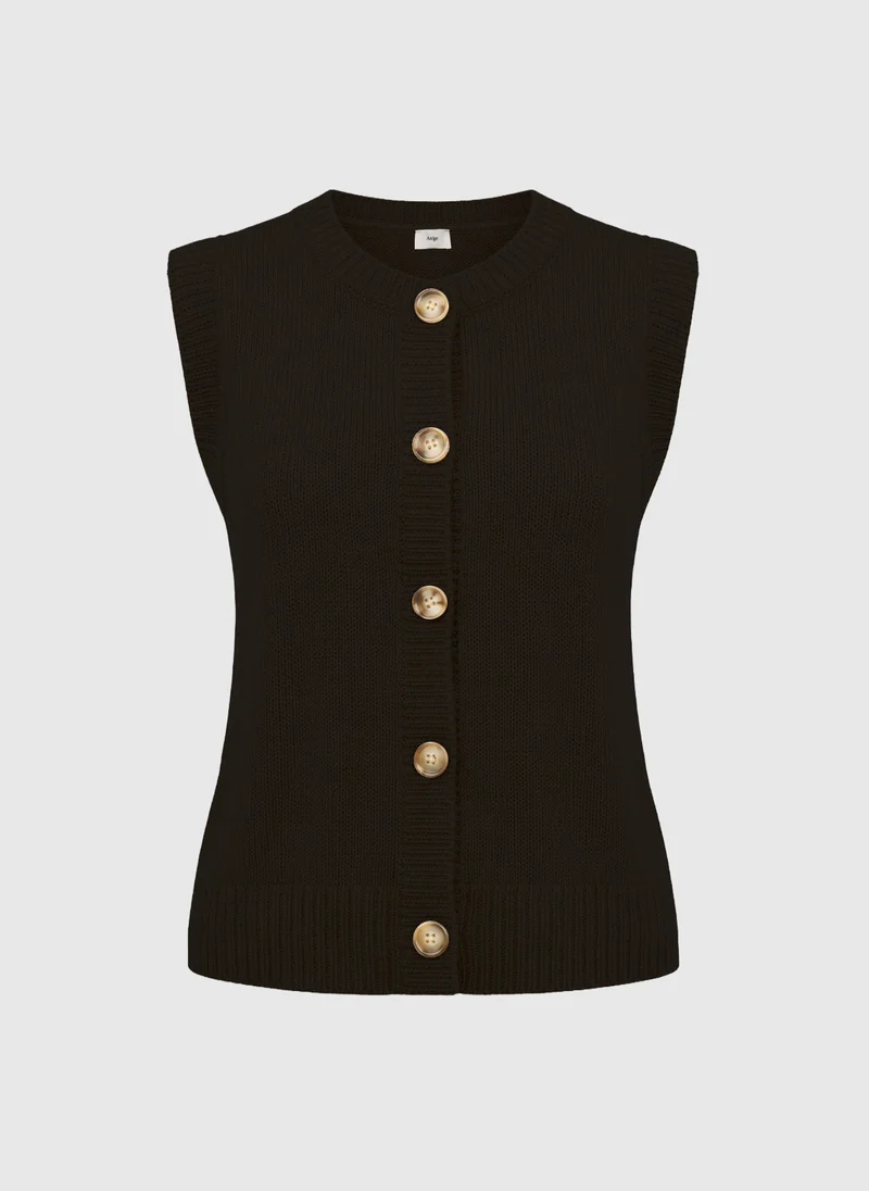 GILET LEVIONA noir