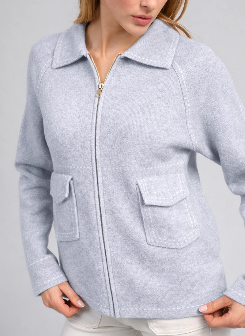 GILET NIBA gris