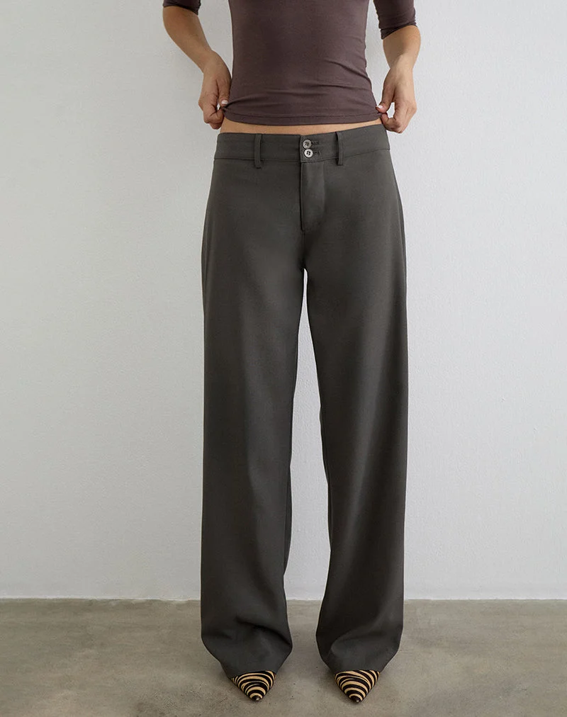 Pantalon Calza, coupe sur mesure, gris chaud