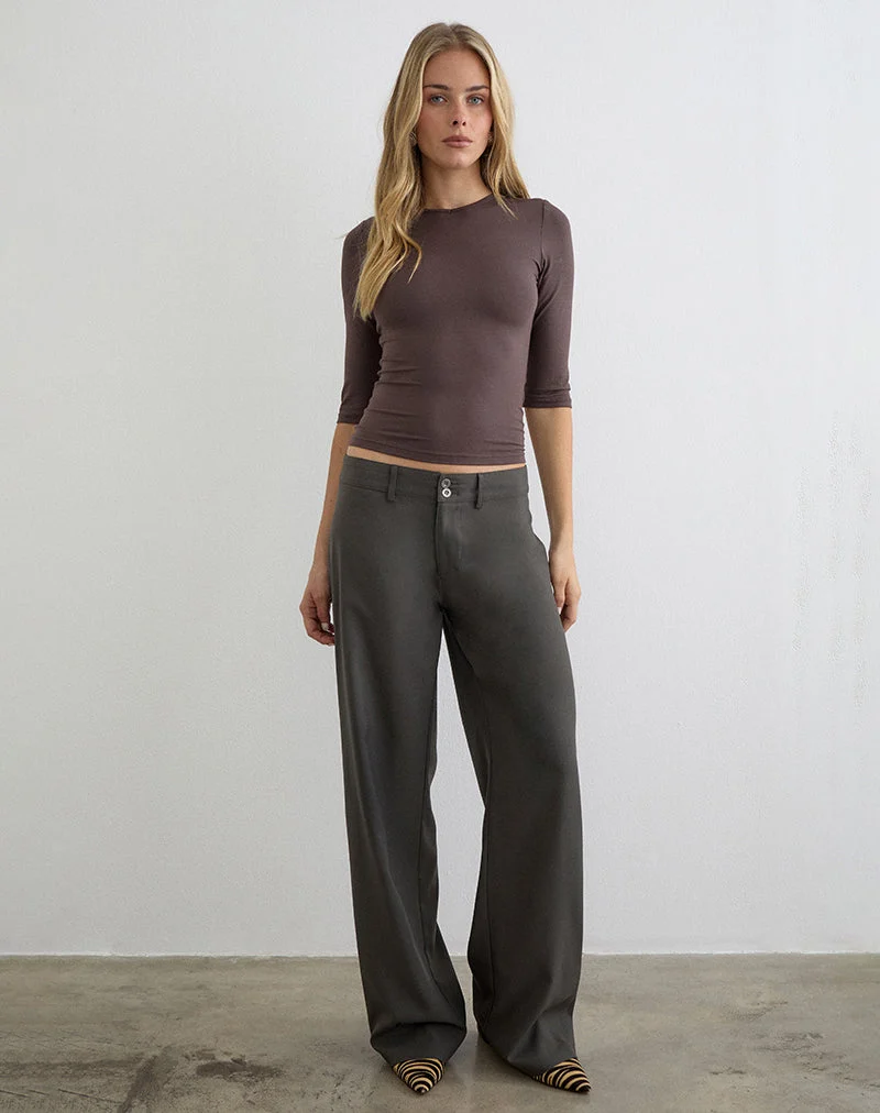 Pantalon Calza, coupe sur mesure, gris chaud
